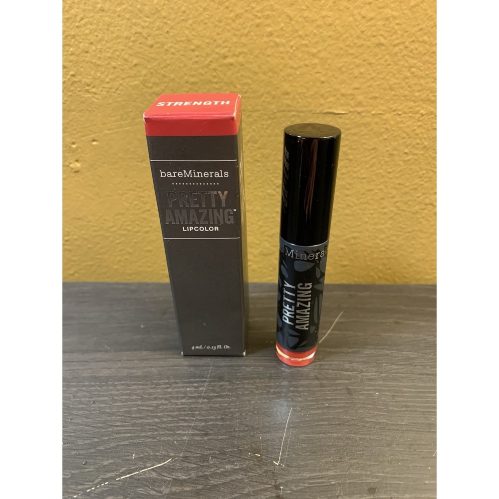 BareMinerals Pretty Amazing Lip Color Strength  4 ml / 0.13 oz Brand New In‎ Box